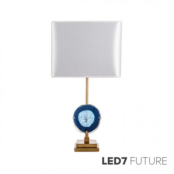 Willy Daro - Blue Agates Table Lamp